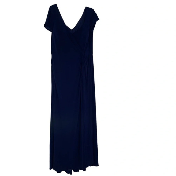 La Femme Plus Size Gown 27872 Mother of the Bride or Groom Navy Blue Size 20 NWT - Picture 5 of 12